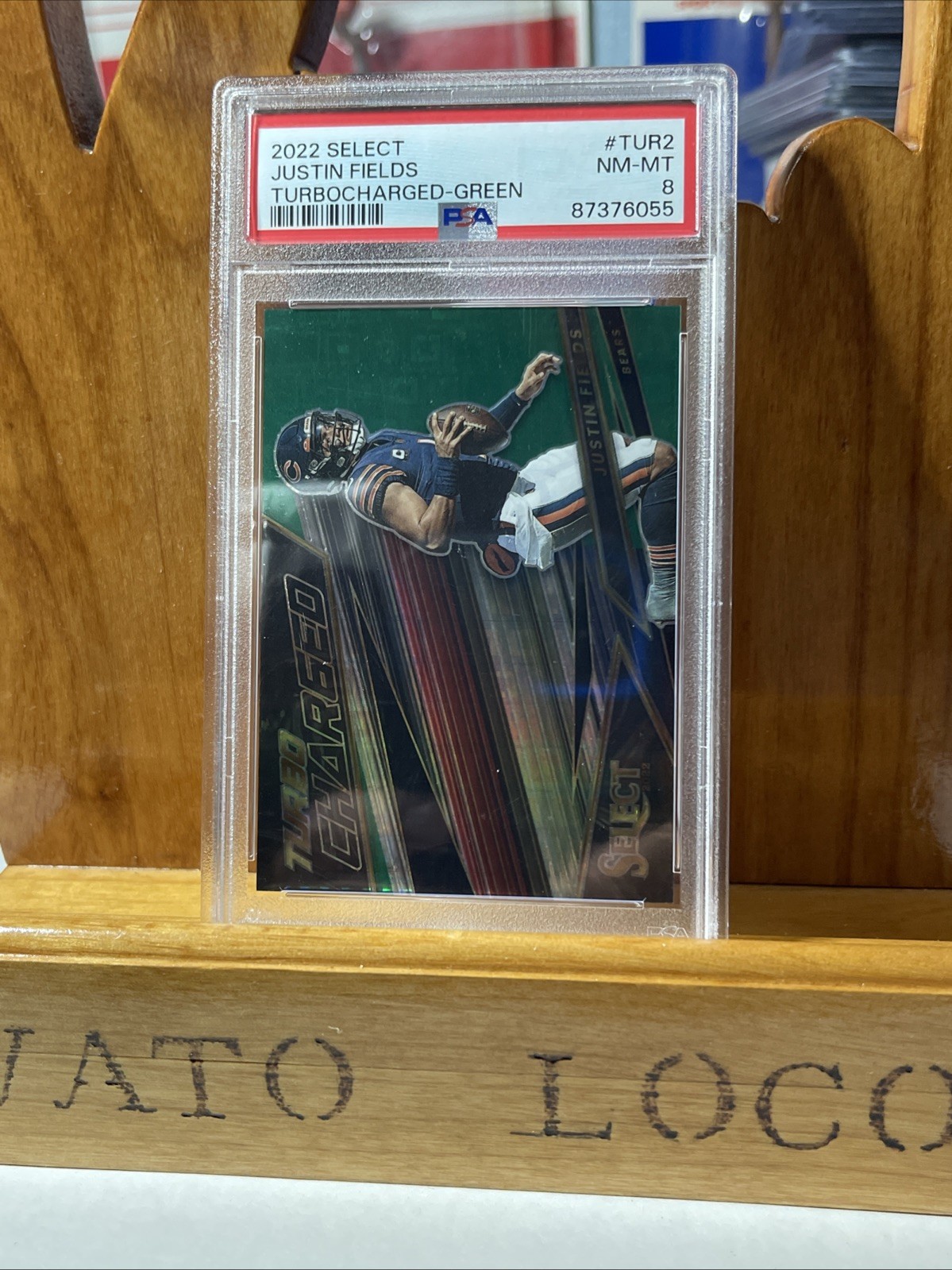 2022 Select Justin Fields Turbocharged Green Card NM-MT 3/5 #TUR1