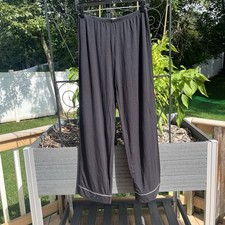 Eberjey Gisele Stretch Tencel Modal Pajama Pants Black Size S Loungewear