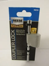 Reese Towpower 7042133 Adjustable Coupler Lock 5/8" to 3" 3/16" Pin 2 Keys