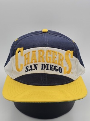 NEW Vintage San Diego Chargers NFL Sports Logo 7 Sample Hat Cap Vtg Snapback 
