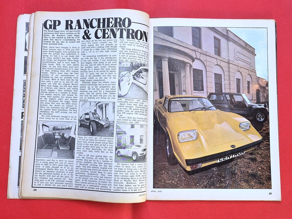 CUSTOM CAR Magazine April 1975 - CC SHOW ISSUE, C CABS, CHOPPERS, TRIKES CENTRON - Image 3 of 4