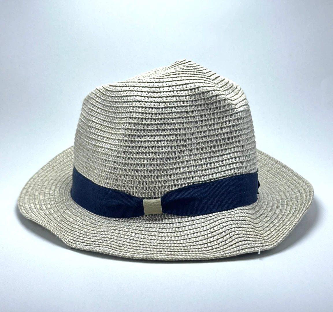Hecho en Italia Sombrero de Paja Fedora Sol Hombres Talla 59 Verano Playa Panamá Estilo Trilby