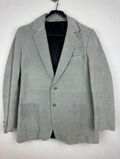 Vintage SEARS The Leather Shop Gray Suede Jacket Men  s 40 REG Korea