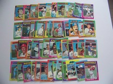 1975 TOPPS BASEBALL CARD LOT OF 56 - VG CONDITION