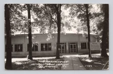 Postcard RPPC Des Plaines Illinois Methodist Camp Grounds Waldorf Tabernacle