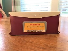 1950's KODAK Kodaslide Metal File Box with Original Index Sheet