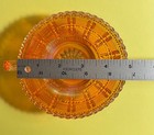 Vintage Marigold Carnival Glass Beaded Block Bowl — photo 6