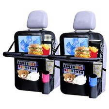 Backseat car organizer 2-Pack ,9 storage pockets, car organizer with tablet