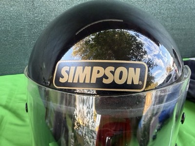 Simpson M61 Vintage 1980 Motorcycle Helmet Size 7 1/4 | eBay