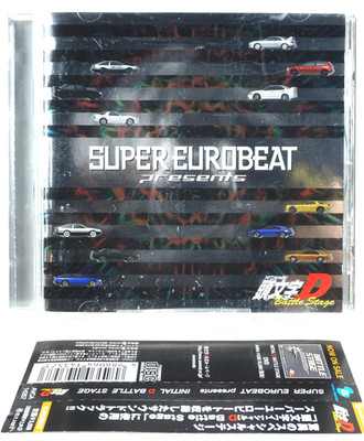 Initial D Battle Stage CD Japan Eurobeat Anime AVEX OBI Soundtrack Rare