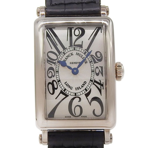 FRANCK MULLER Long Island Watches 902QZ SilverDial K18 white gold/leather ...