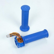 Poignée de gaz accélérateur bleu RSM mini targa pour mobylette cyclomoteur