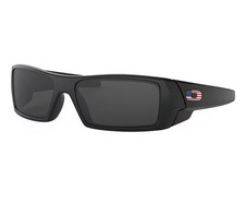 Oakley Gascan Flag Matte Black/Gray Polarized Lens 92 Brand new