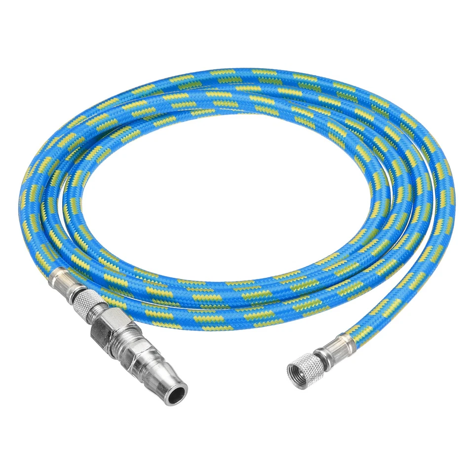 1/8 Air Brush Hose, 6ft Air Brush Air Hose Nylon Braided Air Brush Hose, Blue - Imagem 3 de 4