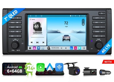 Eonon E39X7S Android 14 7'' 6+64 for BMW E39 1995-2003 528i 530i Car Radio GPS 4G
