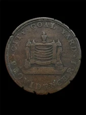 HT-428 1833 Hard Times Token - City Coal Yard - Providence RI, Free Shipping