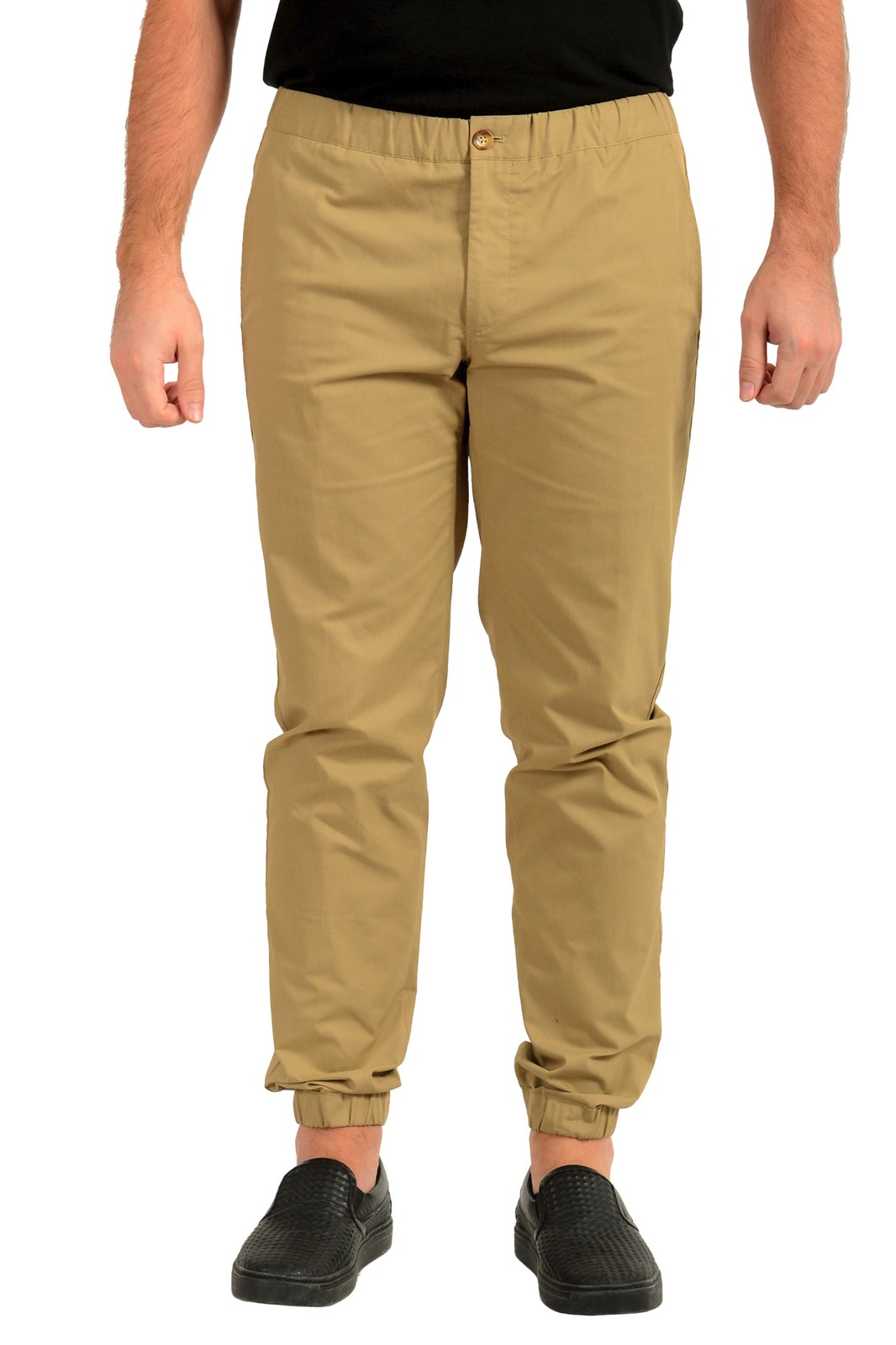 Повседневные брюки Incotex Slowear мужские коричневые с эластичной резинкой на талии размер US 34 IT 50 27290₽