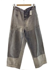Other Brand Straight Pants 40s French Vintage Stripe Patch Work Trousers Used