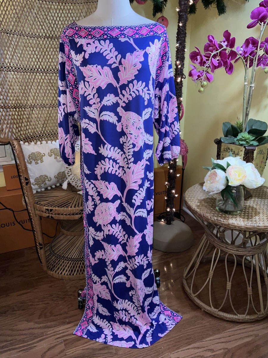 silva maxi dress lilly pulitzer Lilly Pulitzer | Dresses | Nwot Lilly Pulitzer Silva Maxi Dress Galaxy Blue What The Shell Pink Kaftan 4
