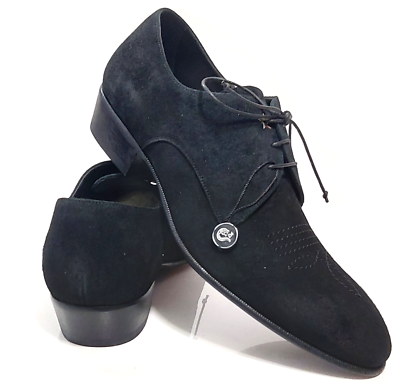 Jimmy Choo Jackson Black Suede Derby Shoes Size EU 44 US 11  display picture 2