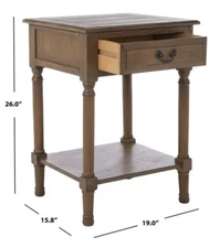 Safavieh WHITNEY 1 DRAWER ACCENT TABLE, Reduced Price 2172727790 ACC5705C