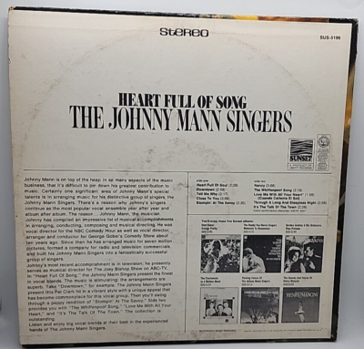 The Johnny Mann Singers ‎– Heart Full Of Song (Record) | eBay
