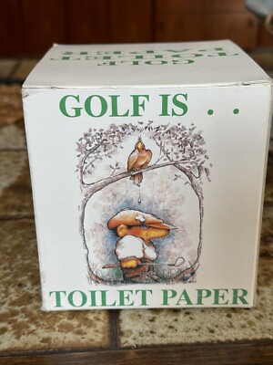 Golf Gifts Gallery/19th Hole 'Golf Is Humorous/Joke Roll of Toilet Paper VTG