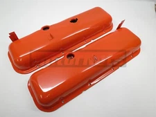 65-00 Chevy Big Block 396 427 454 Short Orange Valve Covers BBC Hot Street Rod