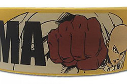 **Legit** One Punch Man Anime Regular Saitama Name Authentic PVC Wristband#54439