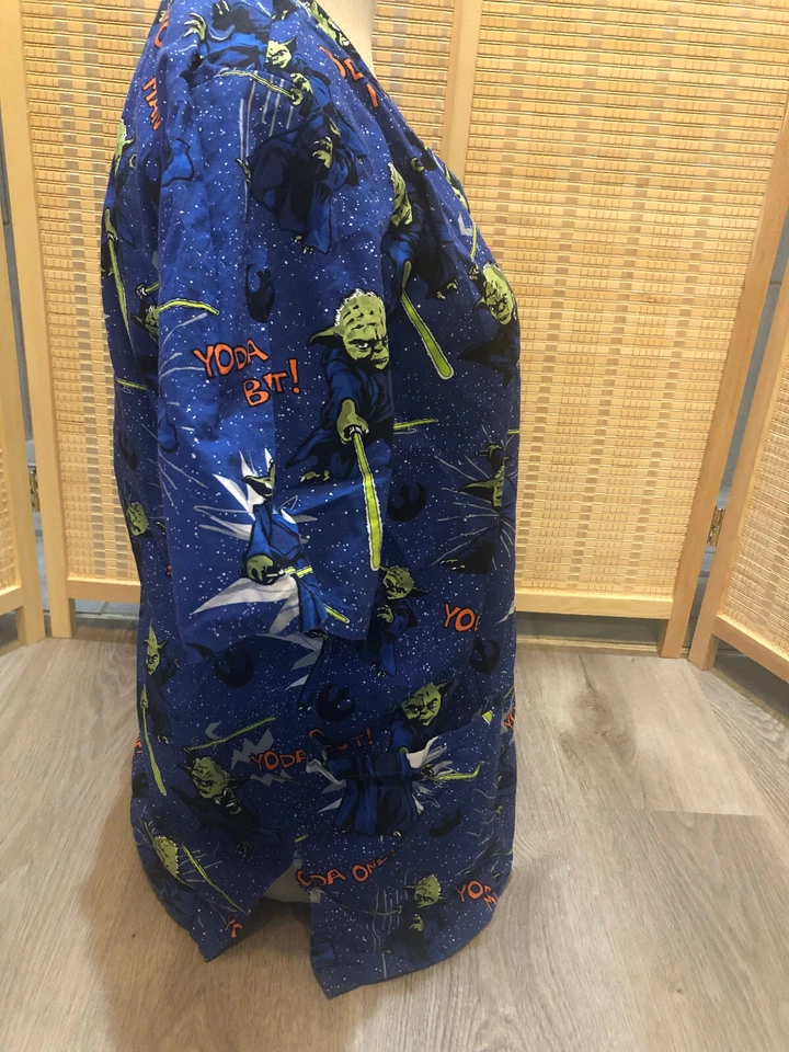 Scrubs Scrub Top Cartoon Star Wars  "Yoda One " Space Sci-Fi XS Extra Small H616 - Image 4 of 4