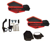 PowerMadd Star Series Handguard Mirror Honda Red Black Snow Mobile Snowmobile