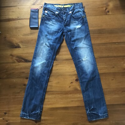 FRANKIE MORELLO Hot As Hell Sexy Thug Jeans W27 L31 Distressed Patched Italy NEW