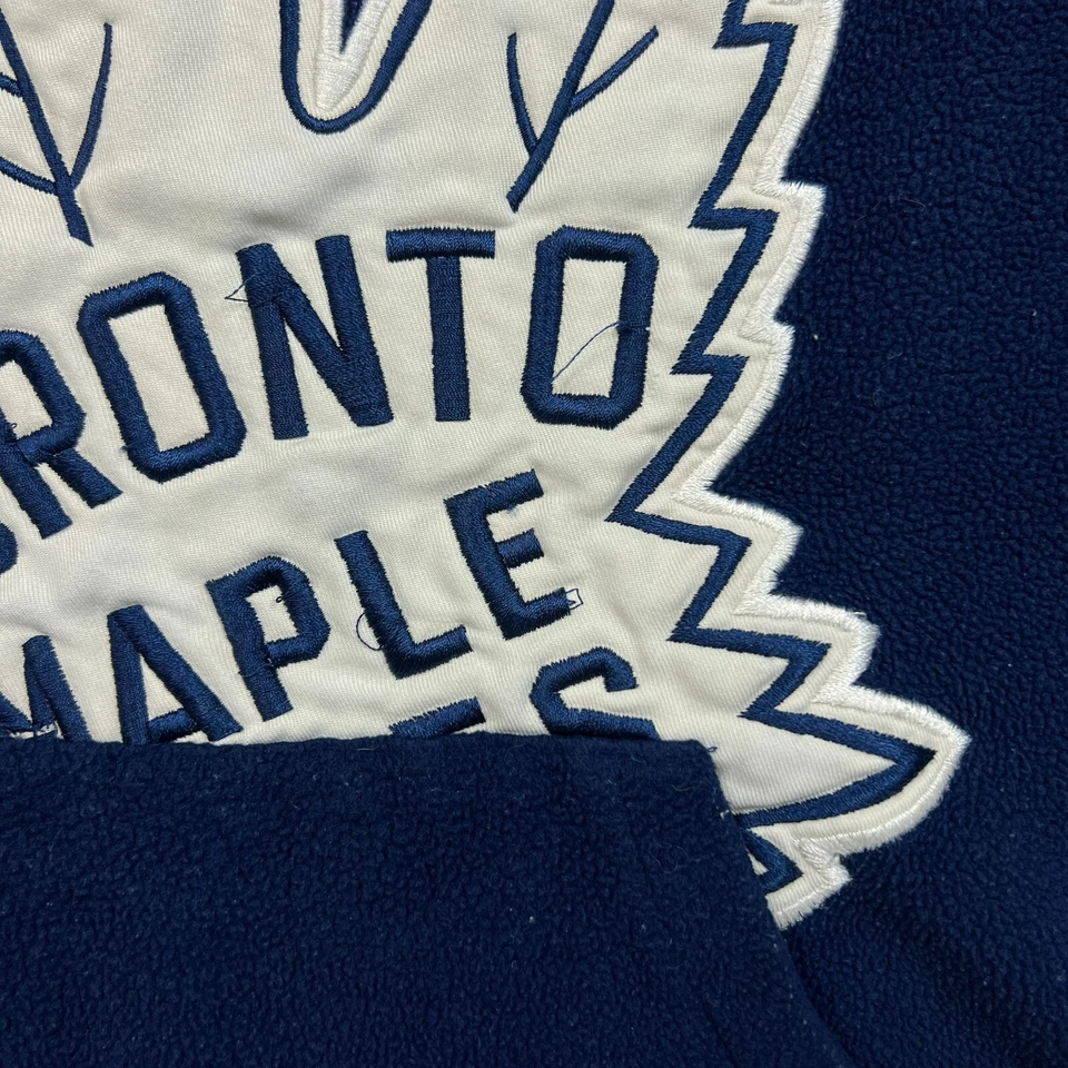 Sudadera con capucha vintage Toronto Maple Leafs para hombre azul medio ropa deportiva hockey años 90 NHL Foto 4 de 4