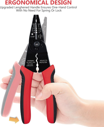 8In Wire Crimping Tool WG-015 Pro Cutter Stripper Multi Function Hand Tool - Bild 4 von 7