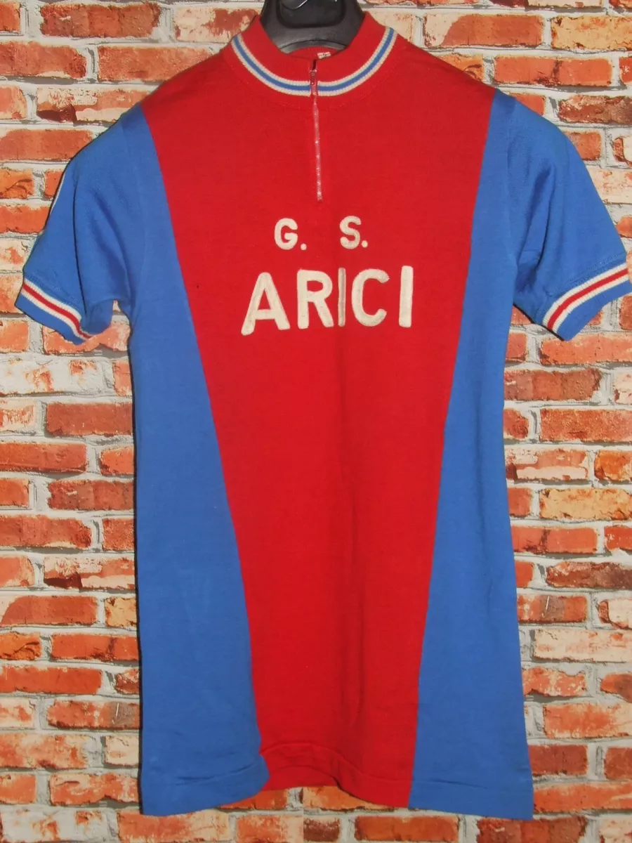 Shirt Bike Shirt Maillot Cycling Heroic Vintage 70 S ABE 50 Wool Embroidered