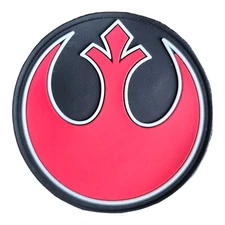 STAR WARS REBEL ALLIANCE CIRCLE SYMBOL GLOWS 3D PVC RUBBER TACTICAL HOOK PATCH