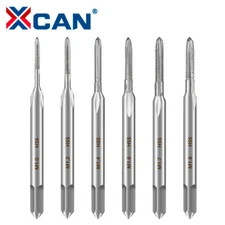 6Pcs M1-M1.8 HSS Thread Tap Metric Machine Screw Tap Set Straight Flute