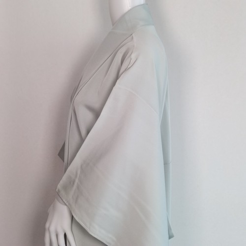 Kimono Robe / Japanese Classy Light Blue Silk Vintage Kimono Jacket 0323250059 - Picture 21 of 24