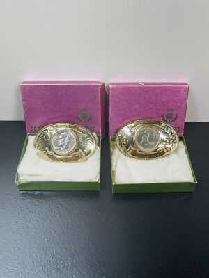 Comstock Silversmith Michigan Zone 1 Class C Liberty Dollar G.Silver belt buckle