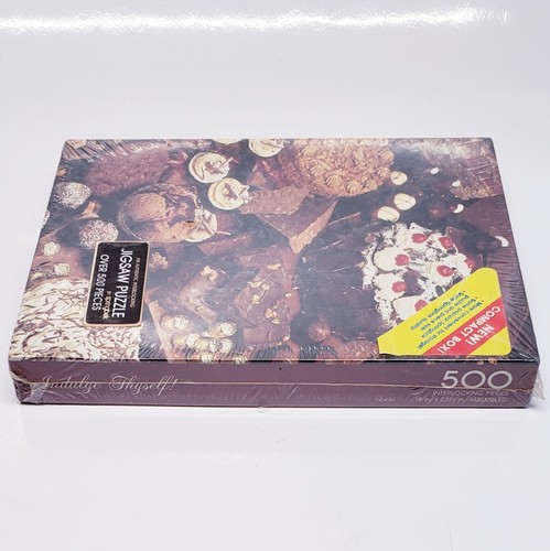 Indulge Thyself! Chocolate Desserts 500pc Jigsaw Puzzle Springbok 18"x23.5" - Picture 2 of 3
