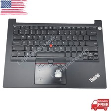 Black Palmrest Non-Backlit Keyboard 5M10V17005 For Lenovo Thinkpad E14 R14 Gen1