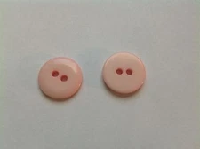 NEW 25PC BAG 5/8 INCH PINK  POLISHED  FINISH BUTTONS