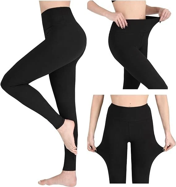 SOFTSAIL High Waisted Leggings for Women Buttery Soft Gym Leggings Elastic Yoga - Image 3 of 4