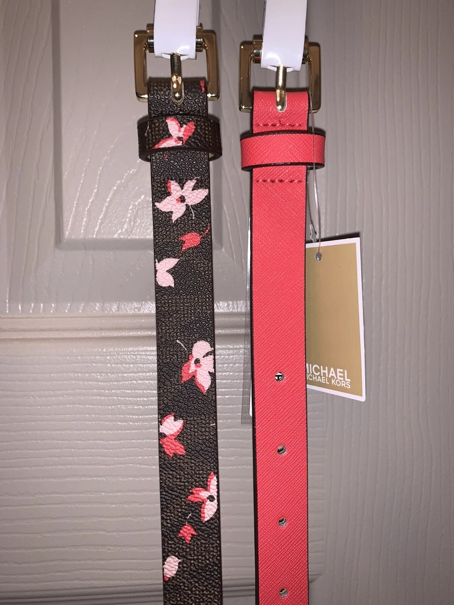 Pink michael shop kors belt