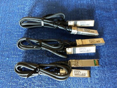 Lot of 3 Arista CAB-SFP-SFP-1M 1M Passive Copper Cables (CBL-00003-02)