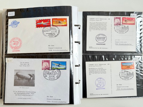 La gran época de los dirigibles Zeppelin colección de recibos especiales en 5 volúmenes - Imagen 22 de 24