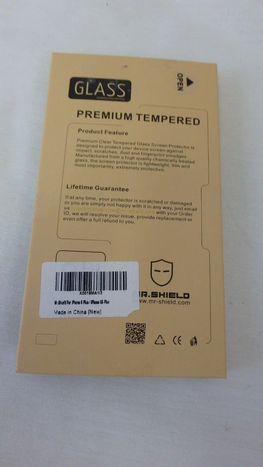 2 Mr. Shield Premium Película de Vidrio Templado Real Protector de Pantalla para iPhone 6 / 6S Foto 3 de 3