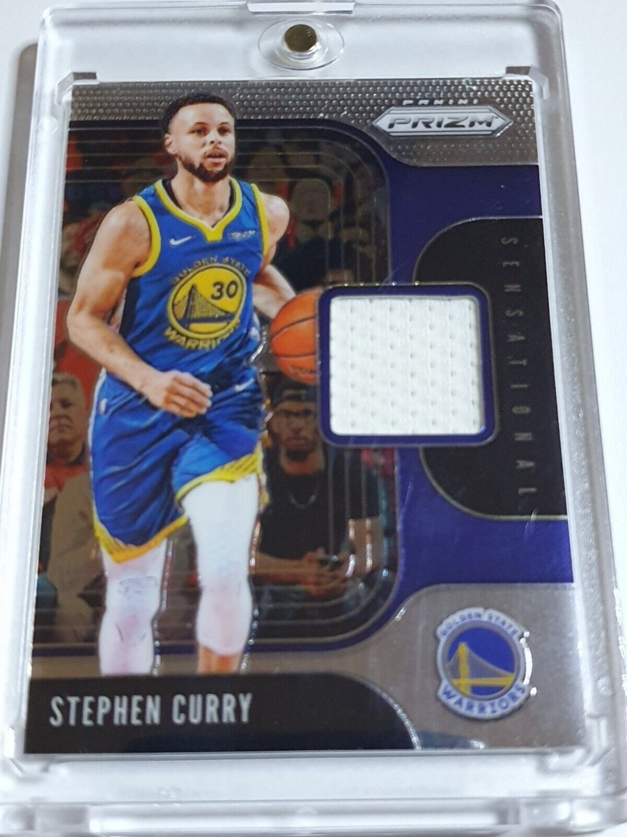 2019 Panini Prizm Stephen Curry #Patch Game Worn White Jersey 