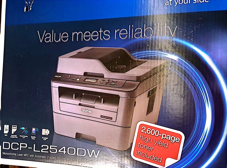 Brother DCP-L2540DW Multifunction Mono Laser Printer with Wi-Fi & Duplex - Image 2 of 2