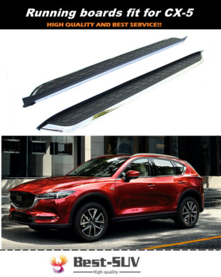2PCS Running Boards Side Step Nerf Bars fits for Mazda CX-5 CX5